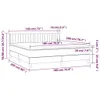 vidaXL Boxspringbed met matras, lichtgrijs, 180x200 cm, Productafbeelding-voorbeeld 6