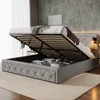 MODFU Lit Coffre Double 180×200 cm avec Lumière Downlight Voir les images du produit 3