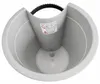 Vaso da fiori Benza con tubo di scolo, grigio chiaro – Set Anteprima dell’immagine prodotto 6