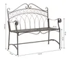 Dehner Gartenbank Antik, 2-Sitzer Bank in Vintage-Optik, Produktbild-Vorschau 5