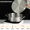Induktion Kochtopf aus Edelstahl Durchmesser 32 cm, Produktbild-Vorschau 4