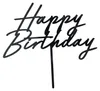 Cake Topper Happy Birthday 18x16cm Schwarz Produktbild-Vorschau