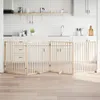 vidaXL 4dílná brána pro psy se skládacími dvířky 320 cm Náhled obrázku produktu 2