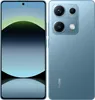 A blue smartphone is shown from the front and back, displaying its camera module and screen. Náhled obrázku produktu