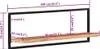 vidaXL Nástěnné police 2 ks 100x24x35 cm masivní dřevo Náhled obrázku produktu 6