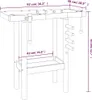 vidaXL Pracovný stôl so zvislami 92x48x83 cm z masívneho Náhľad obrázku produktu 8