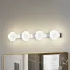 Lucande LED-Bad-Wandlampe Myrra, chrom, Glas, 60 cm, IP44 Produktbild-Vorschau 2