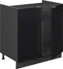 Spülenunterschrank Vicco Fame-Line Schwarz gestreift 80 cm Produktbild-Vorschau 6