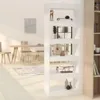 Libreria/divisorio bianco 60x30x166 cm in materiale ligneo Anteprima dell’immagine prodotto 2