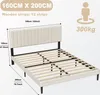 A diagram of a bed frame with dimensions and weight capacity indicated. Produktbild-Vorschau