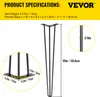 VEVOR  20 Zoll 50,8 cm Haarnadel Tischbein Möbelfüße Produktbild-Vorschau 7