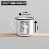 Trendation - Basketball Spieler Emaille Tasse Geschenk Produktbild-Vorschau 4