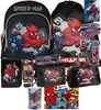 12tlg Spiderman Schulranzen set Rucksack Federtasche Produktbild-Vorschau 1