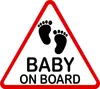 Hermann Schütz Aufkleber Baby on Board dreieckig 115x130mm Produktbild-Vorschau 1