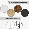 FORTENA Klappbarer Schreibtisch, Schwarz mit schwarzen Produktbild-Vorschau 11