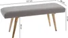 Salim / masívne drevo lavica sivá 117x51x38 cm v retro Náhľad obrázku produktu 3
