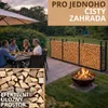 Stojan na palivové drevo vonkajší kovový pozinkovaný Náhľad obrázku produktu 5