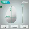 Mirlux Badspiegel mit LED-Beleuchtung - Asymmetrisch - Produktbild-Vorschau 7