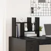 Organizer da scrivania vidaXL, nero, effetto rovere, Anteprima dell’immagine prodotto 4
