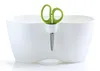 Blumenkübel mit Schere LIMES DUBLO, weiß, 25 cm Produktbild-Vorschau 3