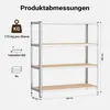 Scaffalatura per carichi pesanti Wiltec 160x60x180cm, Anteprima dell’immagine prodotto 6