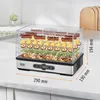 Suszarka do grzybów warzyw owoców 400W 5 sit  wyświetlacz Podgląd zdjęcia produktu 17