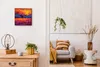 Coloray Uhr auf Leinwand 30x30 cm Wand Uhr Dekoration Produktbild-Vorschau 3