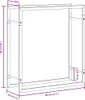 vidaXL Stojak na drewno opałowe 80x28x86 cm stal nierdzewna Podgląd zdjęcia produktu 8
