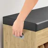 Botník s lavicí a černým sedákem z  TAYLOR ARTISAN 80x30x44 Náhled obrázku produktu 4