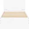 vidaXL Bettgestell mit Kopfteil Weiß 75x190 cm Produktbild-Vorschau 5