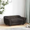 vidaXL Pohovka pro psy hnědá 72x45x30 cm plyšová Náhled obrázku produktu 2
