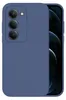 A blue smartphone case is shown from the back, with the camera lenses visible. Produktbild-Vorschau
