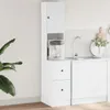 A white kitchen cabinet with a water dispenser and sink area. Produktbild-Vorschau