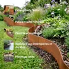 Lot de 15 m de bordure de pelouse en acier Corten AREBOS – Voir les images du produit 3