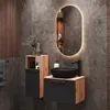Waschtischunterschrank Astra 60 cm gold eiche / anthrazit Produktbild-Vorschau 1