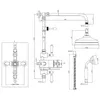 Thermostatische Retro Duscharmatur HELEN Produktbild-Vorschau 5