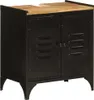 vidaXL 2-tlg. Badmöbel-Set Eisen und Massivholz Mango Produktbild-Vorschau 5