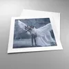 Poster - Poster ohne Rahmen - Frau Pferd Natur - 40x40 cm - Produktbild-Vorschau 3