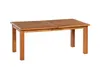A wooden dining table on a white background. Náhled obrázku produktu