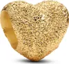 PANDORA MOMENTS Charm Mini Heart Texture placcato oro Anteprima dell’immagine prodotto 1