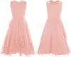 Mädchen Chiffon Abendkleid mit Strasssteinen Gr. 140 – Produktbild-Vorschau 2