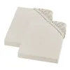Biber Spannbetttuch, Feinbiber Spannbettlaken, 2er Set, 100 Produktbild-Vorschau 1