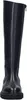 A single black leather boot shown from the front. Produktbild-Vorschau