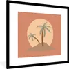 MuchoWow® Gerahmtes Poster Palme - Sonne - Pastell - Sommer Produktbild-Vorschau 1