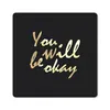 MuchoWow® Mauspad Mousepad Zitat - Motivation - Gold - Produktbild-Vorschau 1