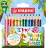STABILO Dreikant-Buntstifte Trio dick Animal Vibes 12er Produktbild-Vorschau 1
