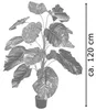Efeutute Kunstpflanze Künstliche Pflanze 120 cm Kunstblume Produktbild-Vorschau 6