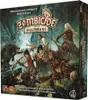 The image shows the box art for the Zombicide: Wulfsburg board game expansion, depicting characters fighting zombies and wolves in a dark, medieval-like setting. Produktbild-Vorschau