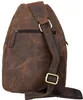 Vintage Leder Schultertasche Umhängetasche Brusttasche Produktbild-Vorschau 2