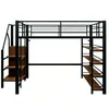 Flieks stapelbed 140x200 cm met boekenplanken, hoogslaper Productafbeelding-voorbeeld 6
